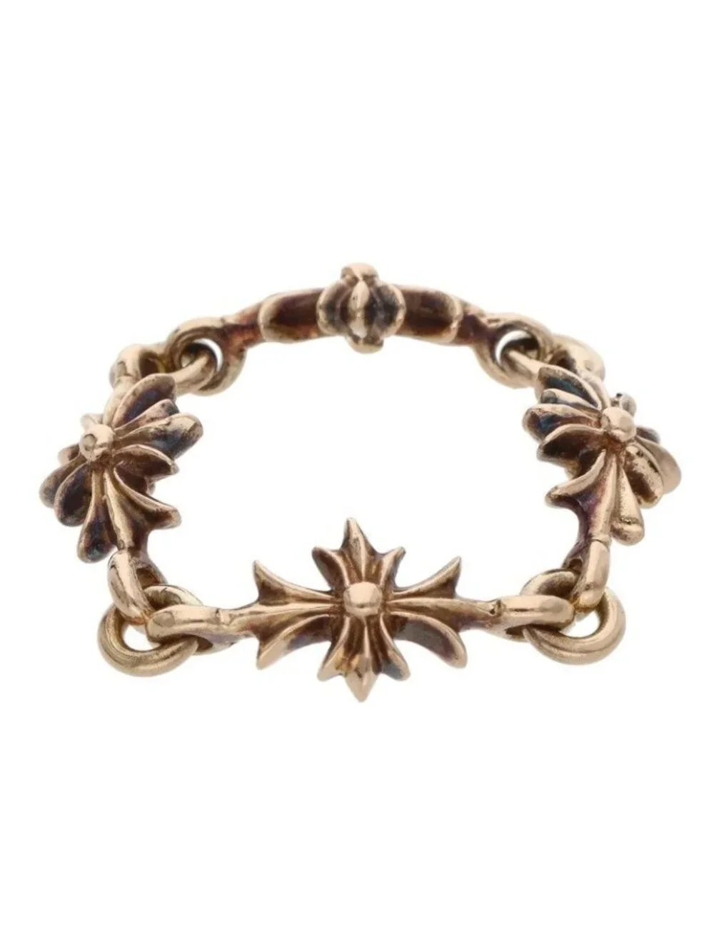 Chrome Hearts 22k Ring Tny CH Pls Tiny Ech Plus Gold